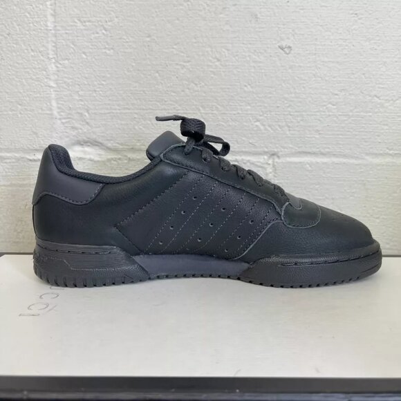 Adidas Yeezy Powerphase Calabasas Core Black Leather Sneaker Low Top Mens 4.5 US - Picture 2 of 12